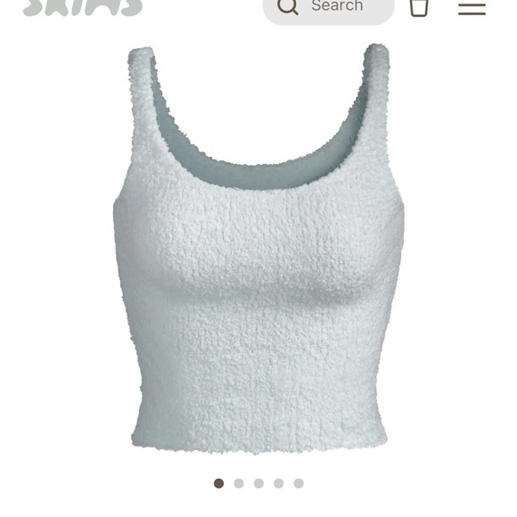 SKIMS Tops - Skims cozy knit top in aqua, size S/M